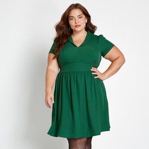ModCloth Lively Identity Short Sleeve Dress in L